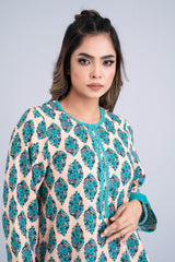 Printed Khaddar Two-Piece Ethnic Set