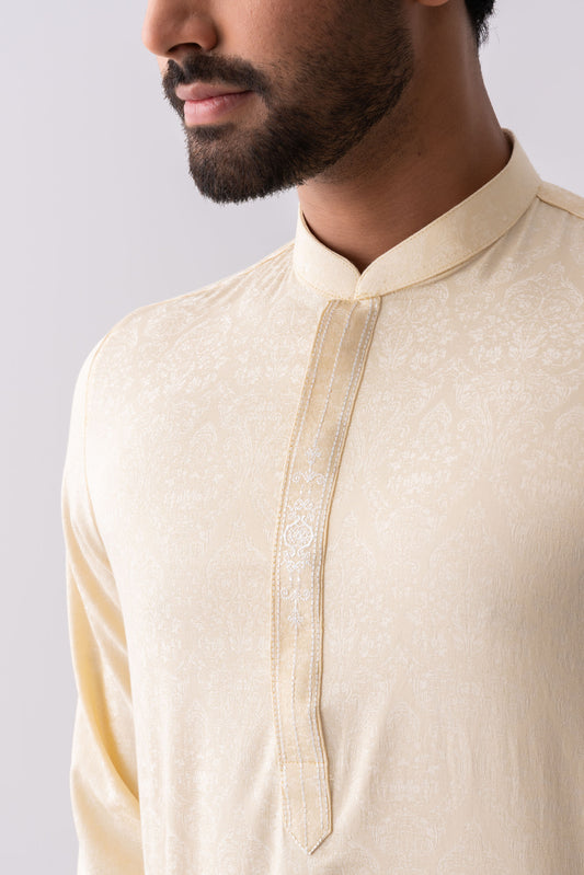 Regular Fit Embroidered Semi-Formal Panjabi