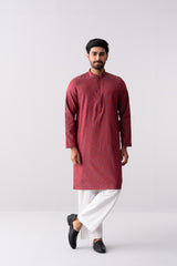 Regular Fit Cotton Semi-Formal Panjabi