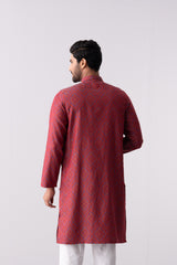 Regular Fit Cotton Semi-Formal Panjabi