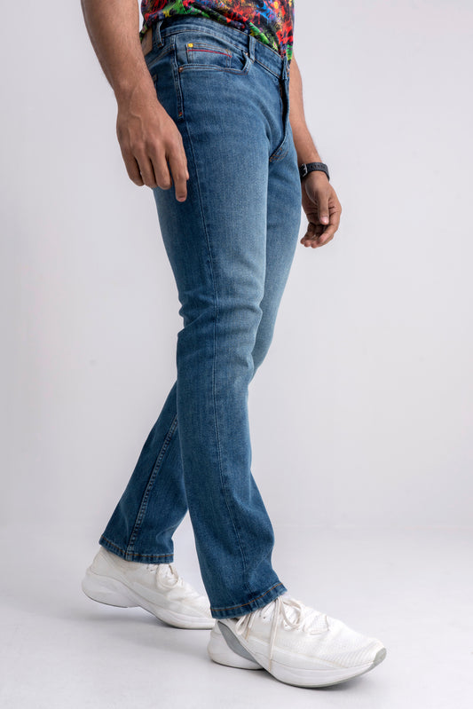 Light Blue Straight Fit Jeans