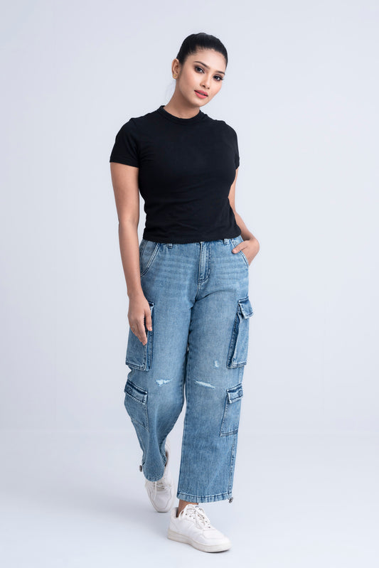 Lightweight Cargo Jeans