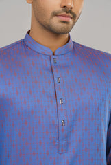 Regular Fit Semi-Formal Jacquard Panjabi