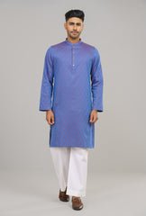 Regular Fit Semi-Formal Jacquard Panjabi