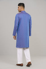 Regular Fit Semi-Formal Jacquard Panjabi