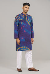 Regular Fit Printed Cotton Panjabi