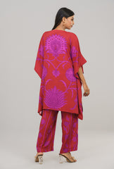 Allover Printed Kaftan-Style Two-Piece Ethnic Set