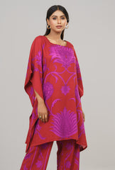 Allover Printed Kaftan-Style Two-Piece Ethnic Set