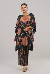 Allover Printed Kaftan-Style Two-Piece Ethnic Set