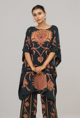 Allover Printed Kaftan-Style Two-Piece Ethnic Set