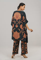 Allover Printed Kaftan-Style Two-Piece Ethnic Set