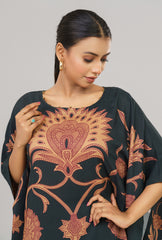 Allover Printed Kaftan-Style Two-Piece Ethnic Set