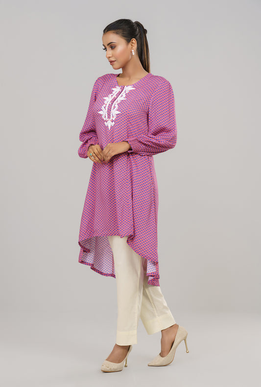 Embroidered Viscose Tunic - Mystika