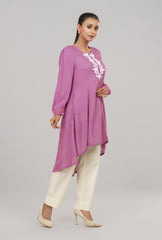 Embroidered Viscose Tunic - Mystika