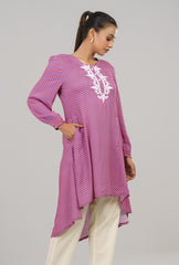 Embroidered Viscose Tunic - Mystika