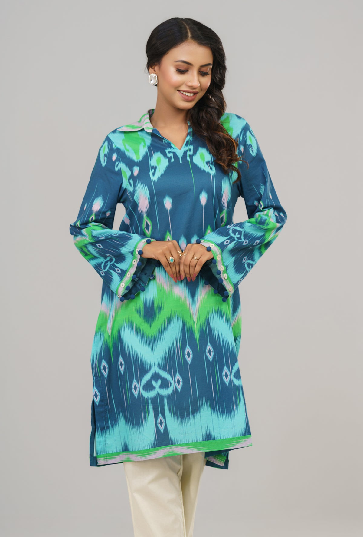 Smart Fit Digital Printed Lawn Kurta - One Piece