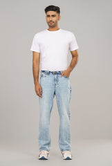 Sky Blue Baggy Fit Jeans