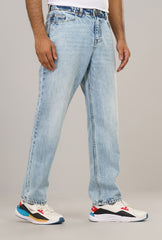 Sky Blue Baggy Fit Jeans