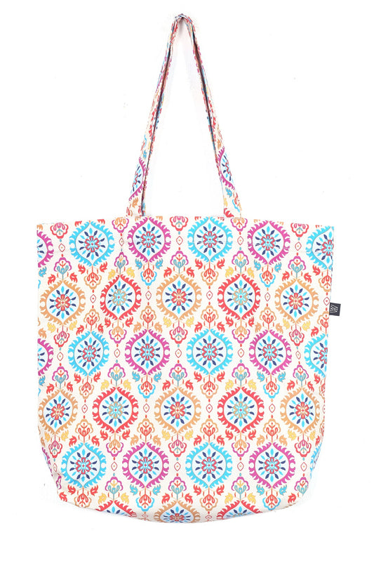 Multicolor Floral Tote Bag