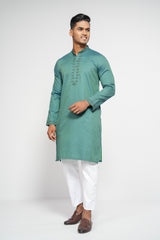 Men's Digital Printed Cotton Panjabi