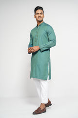 Men's Digital Printed Cotton Panjabi