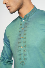 Men's Digital Printed Cotton Panjabi