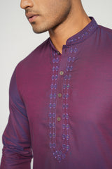 Men's Digital Printed Cotton Panjabi